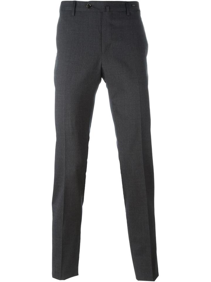 Pt01 Tailored Slim Trousers, Men's, Size: 56, Grey, Spandex/elastane/wool