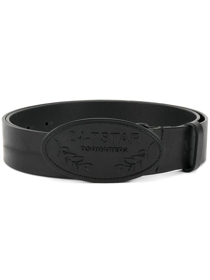 Dsquared2 24-7 Star Buckle Belt - Black