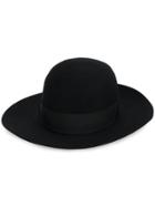 Borsalino Classic Wide Brim Hat - Black