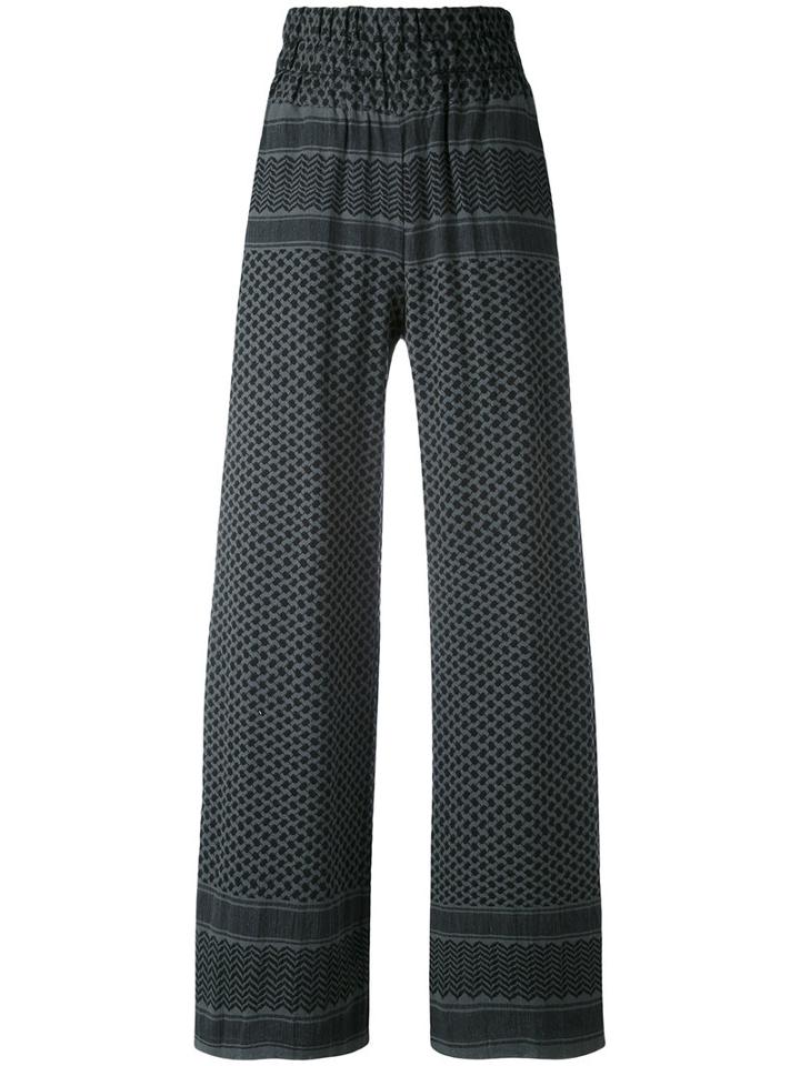 Cecilie Copenhagen - Printed Trousers - Women - Cotton - 2, Green, Cotton