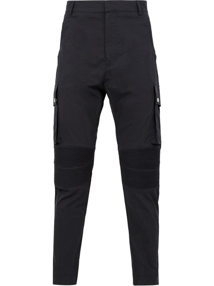 Balmain Biker Trousers - Blue