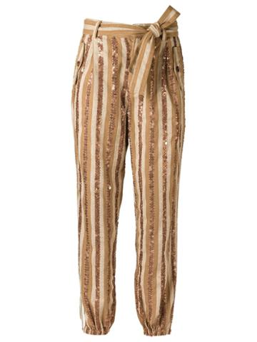 Isabela Capeto Embroidered Trousers