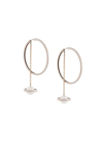 Alina Abegg Saturn Hoop Earrings, Women's, Metallic