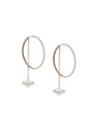 Alina Abegg Saturn Hoop Earrings, Women's, Metallic