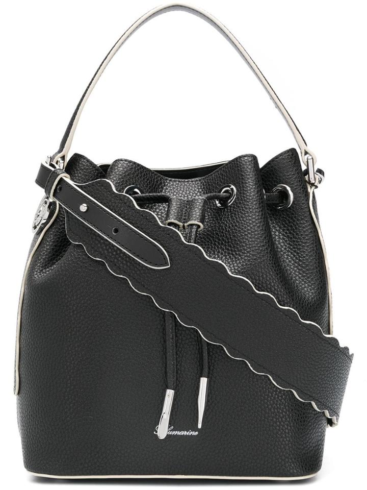 Blumarine Wave Bucket Bag - Black