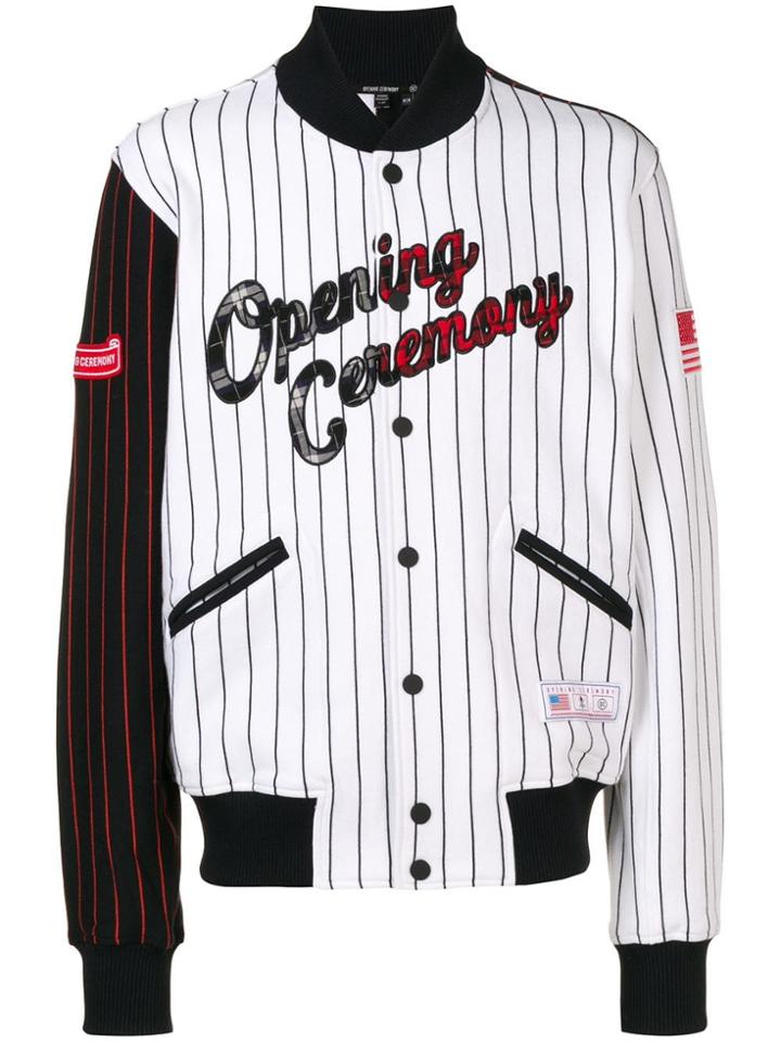 Opening Ceremony Varsity Bomber Jacket - White
