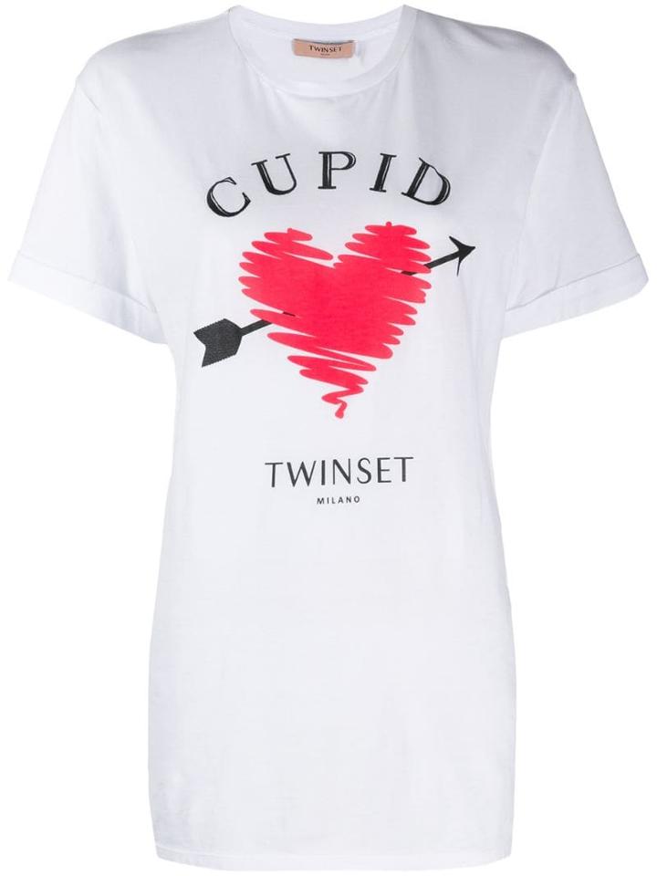 Twin-set Logo Print T-shirt - White