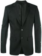 Givenchy Elbow Patch Blazer, Size: 52, Black, Cotton/polyamide/cupro/calf Suede