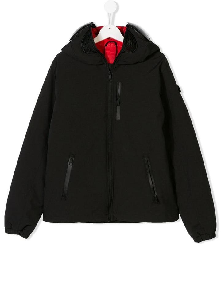Ai Riders On The Storm Kids Teen Mask Hood Jacket - Black