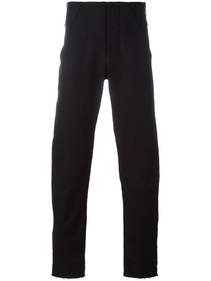 Lost & Found Ria Dunn Straight Long Trousers, Men's, Size: Xl, Black, Cotton/linen/flax