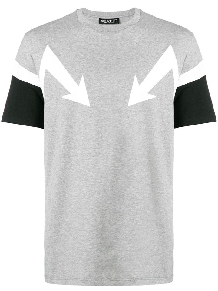 Neil Barrett Arrows Print T-shirt - Grey
