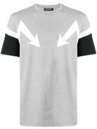 Neil Barrett Arrows Print T-shirt - Grey