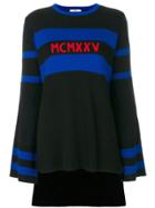 Fendi High Low Hem Sweater - Black