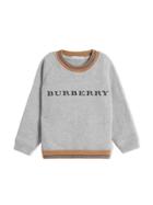 Burberry Kids Heritage Stripe Jersey Sweater - Grey