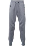 Nike Jordan Icon Cuffed Trackpants, Men's, Size: Medium, Grey, Cotton/polyester