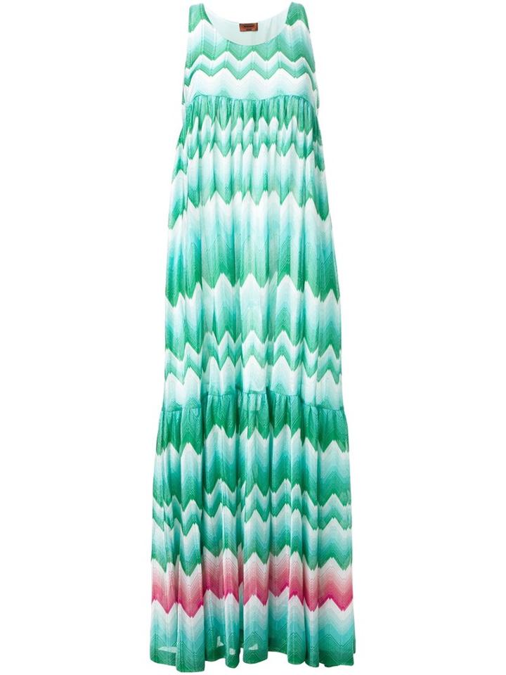 Missoni Zig-zag Print Draped Dress