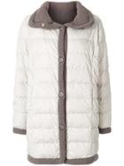 Le Tricot Perugia Padded Coat - Nude & Neutrals