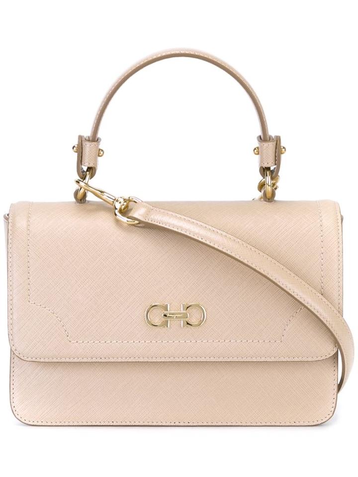 Salvatore Ferragamo 'seila' Shoulder Bag, Women's, Nude/neutrals