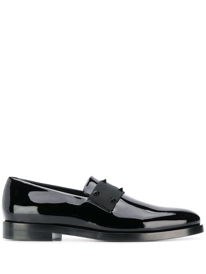 Valentino Valentino Garavani Rockstud Strap Loafers - Black