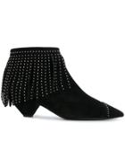 Saint Laurent Blaze Laced Ankle Boots - Black