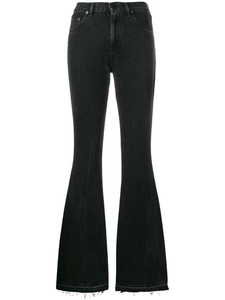 Golden Goose Deluxe Brand High Waisted Flared Jeans - Black