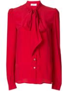 Racil Tie Neck Blouse - Red