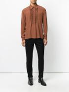 Jean Paul Gaultier Pre-owned Frill Placket Shirt - Brown