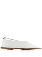 Jil Sander Stud Embellished Slippers - White
