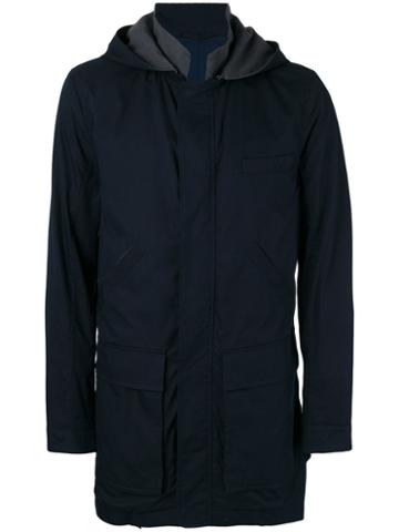 Weber + Weber - Safari Pockets Hooded Jacket - Men - Cotton/linen/flax/polyamide/tencel - 50, Blue, Cotton/linen/flax/polyamide/tencel