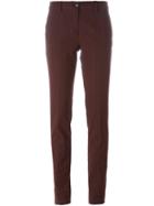 Etro Geometric Jacquard Trousers, Women's, Size: 44, Red, Cotton/polyamide/spandex/elastane