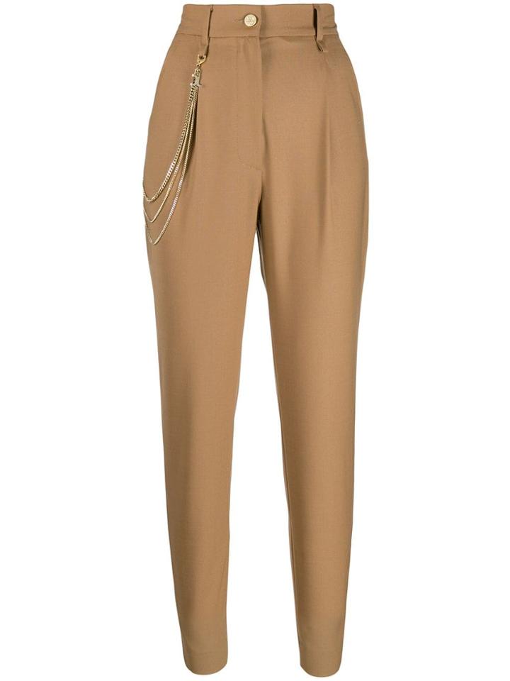 Just Cavalli High-waisted Trousers - Neutrals