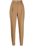 Just Cavalli High-waisted Trousers - Neutrals