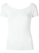 Martha Medeiros Knit Off-the-shoulder Top - White