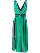 Proenza Schouler Frayed Stripe Midi Dress