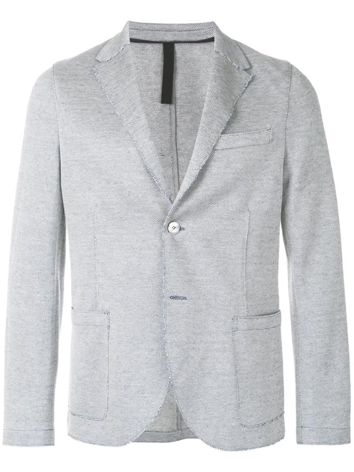 Harris Wharf London Casual Distressed Jacket - Blue