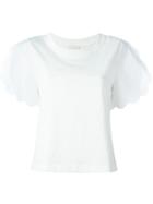 See By Chloe Scalloped Sleeve T-shirt