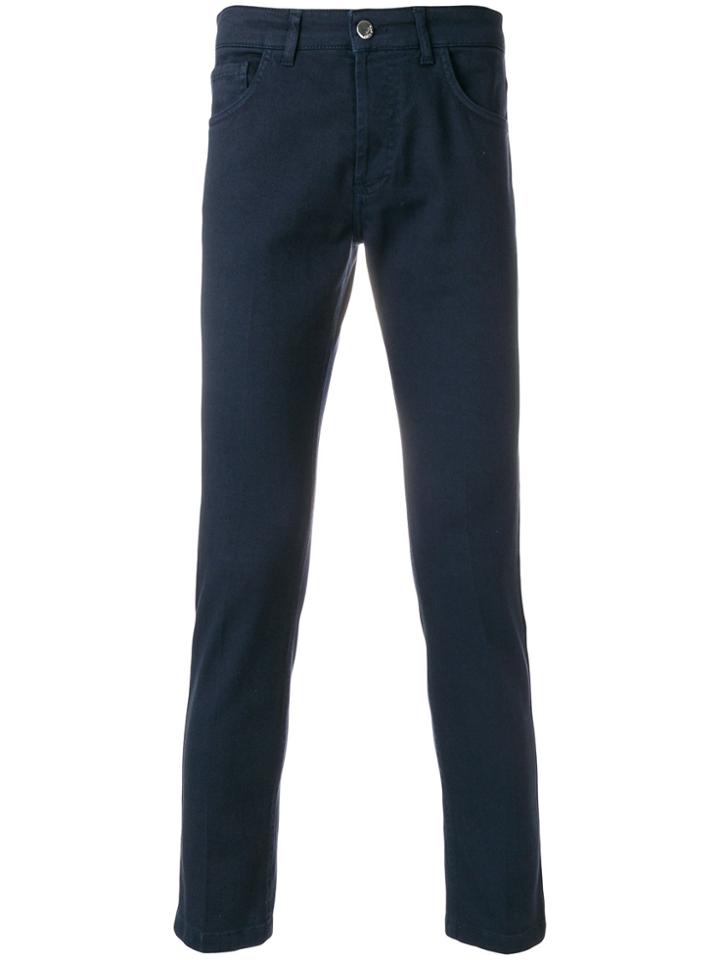 Entre Amis Cropped Style Jeans - Blue
