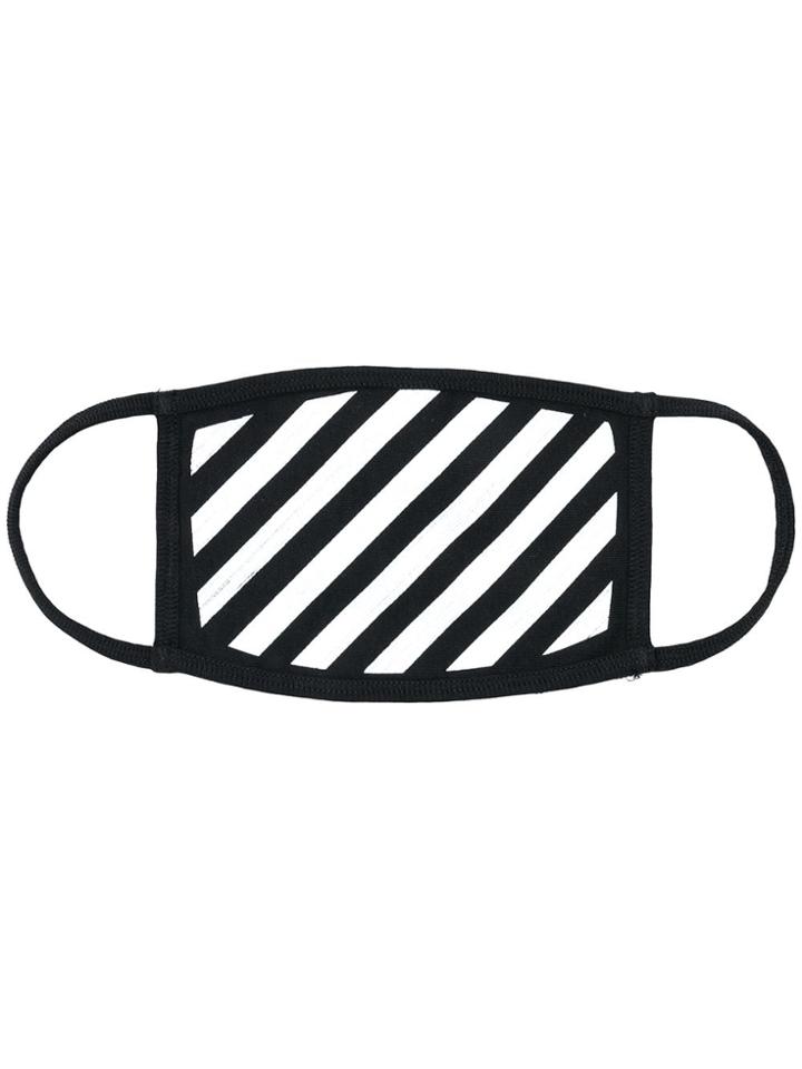 Off-white Striped Mask - Black