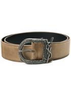 Saint Laurent Monogramme Berbere Belt - Nude & Neutrals
