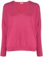 Liu Jo V-neck Knit Sweater - Pink