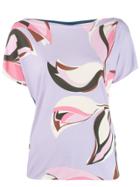 Emilio Pucci Printed Colour Block Top - Blue