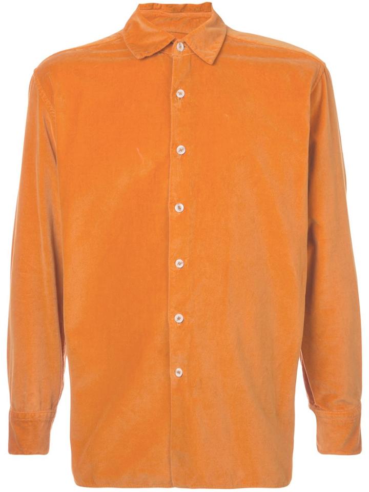 Casey Casey Textured Buttoned Shirt - Yellow & Orange