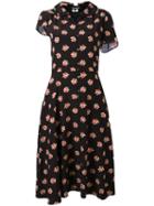 Junya Watanabe Comme Des Garçons - Floral Print Shirt Dress - Women - Cotton/polyester - M, Women's, Black, Cotton/polyester