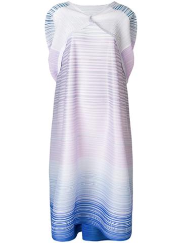 Pleats Please By Issey Miyake Thin Striped Dress - Multicolour