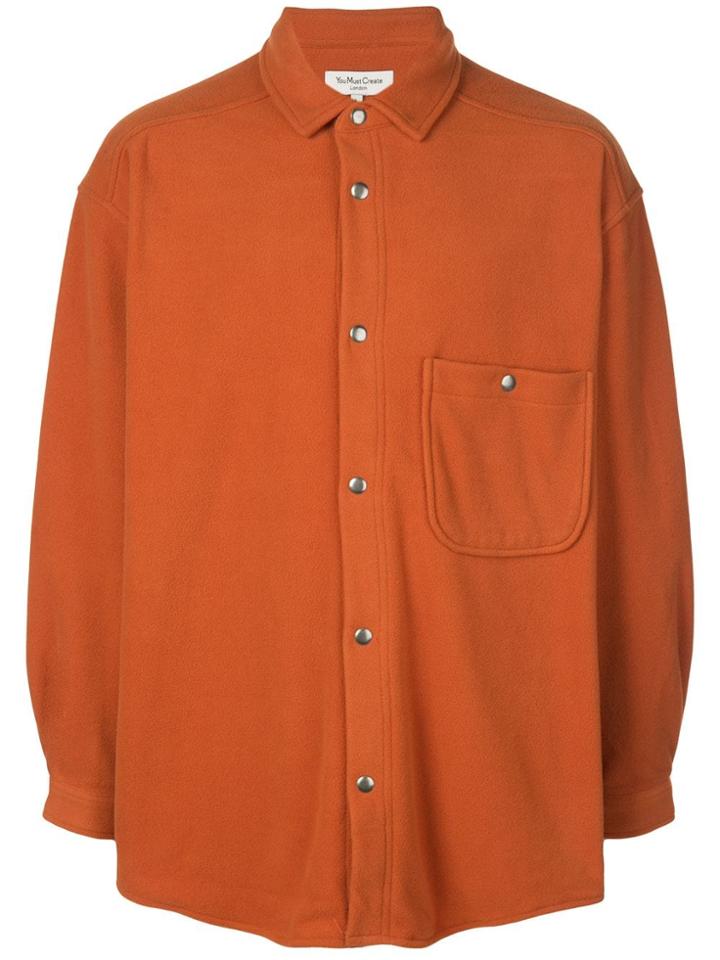 Ymc Ryder Oversized-fit Shirt - Orange