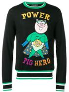 Dolce & Gabbana Pig Power Sweater - Black