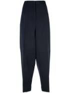 Jil Sander High Waisted Loose Trousers - Blue