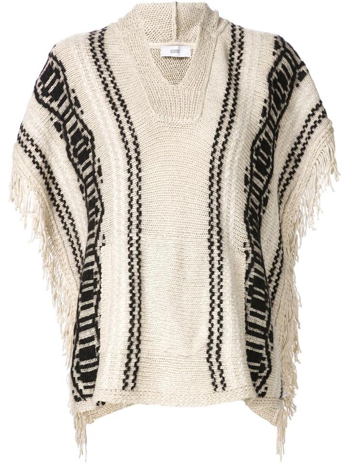 Closed Chunky Knit Poncho