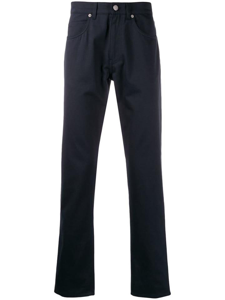 Salvatore Ferragamo Straight Leg Trousers - Blue