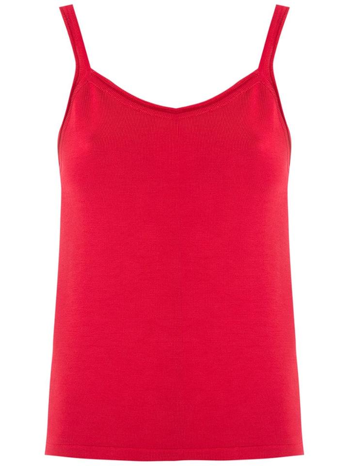 Magrella Plain Tank Top - Red